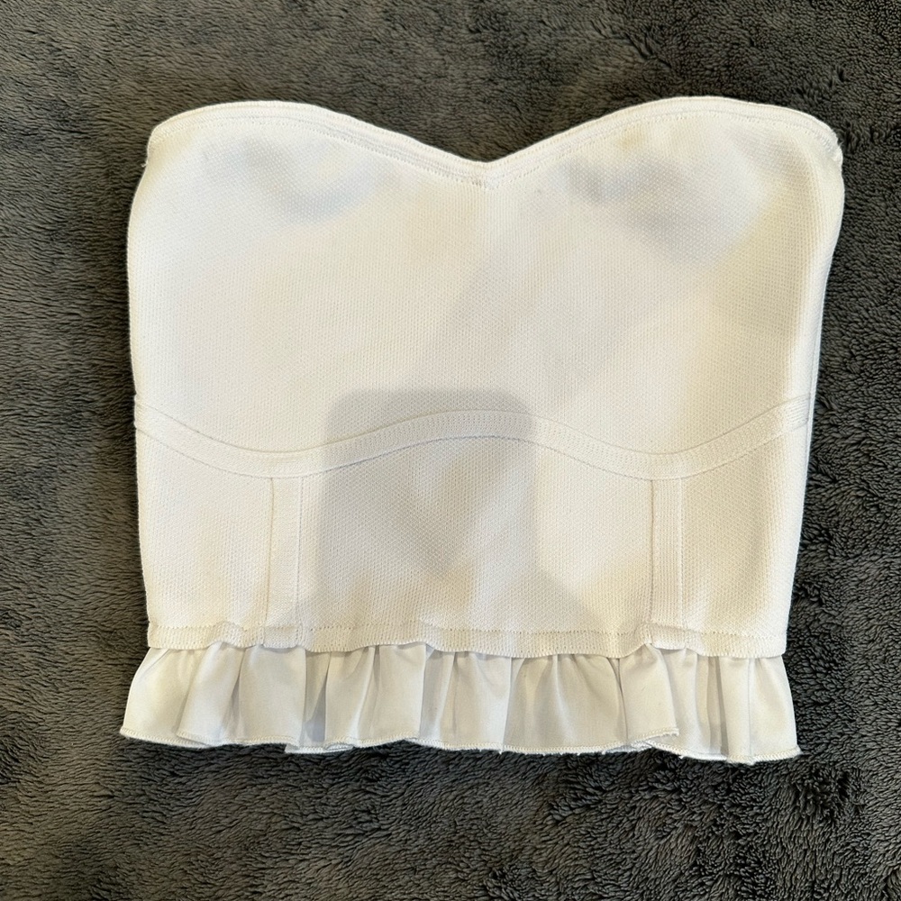 Altar'd State Cream Strapless Top